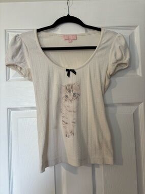 kitten babydoll top